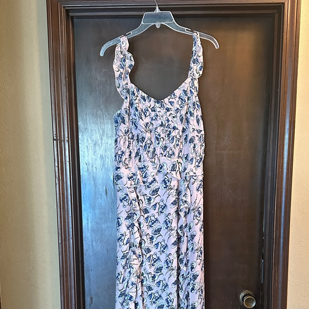 Foxiedox Floral Maxi Dress in Light Pink